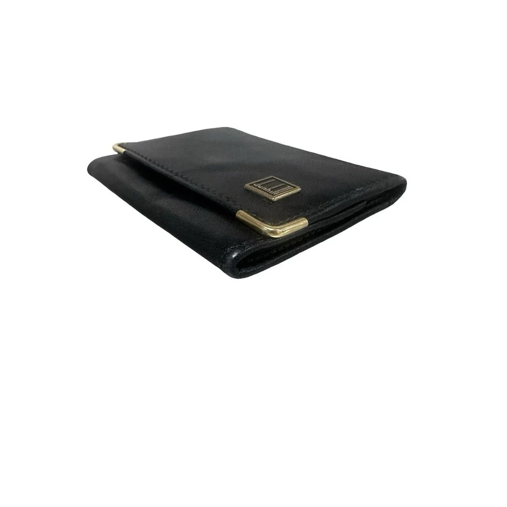 Dunhill black leather